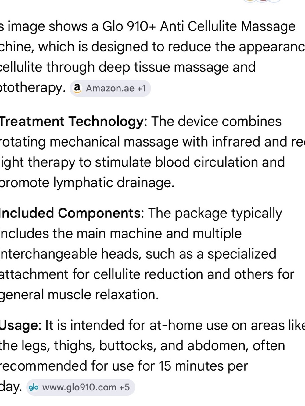 GLO Anticellulite Massager in White and Teal - Picture 12 of 12